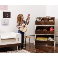 Toy store coffre à jouets - Blanc/Noyer